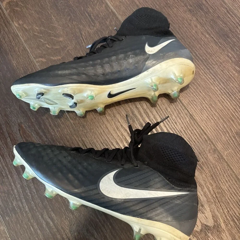 Nike Men's Magista Orden II 2 FG Black Soccer Cleats Boots (843812-002) Size 10